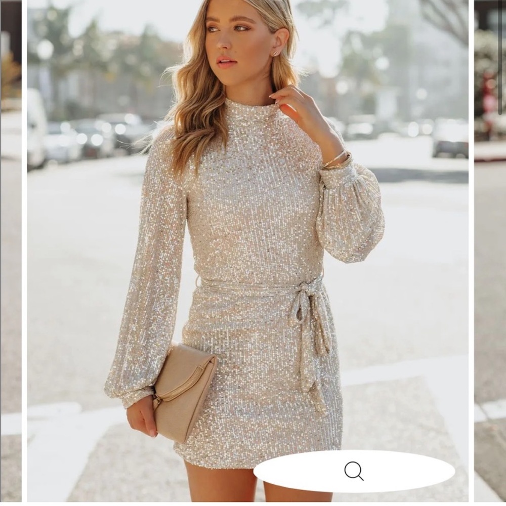 Leora Sequin Mini Dress NYE